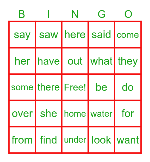 HOLIDAY BINGO Card