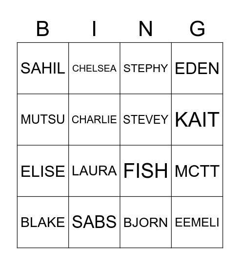 AWARD BINGO Card