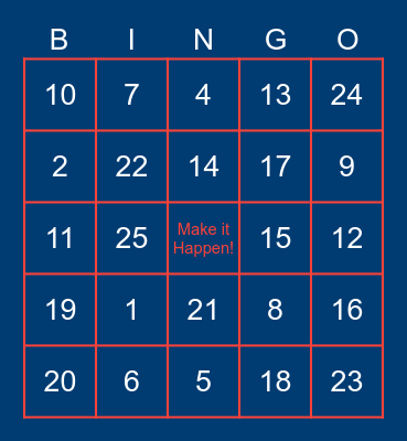 NEARSOL Christmas Party Bingo Card