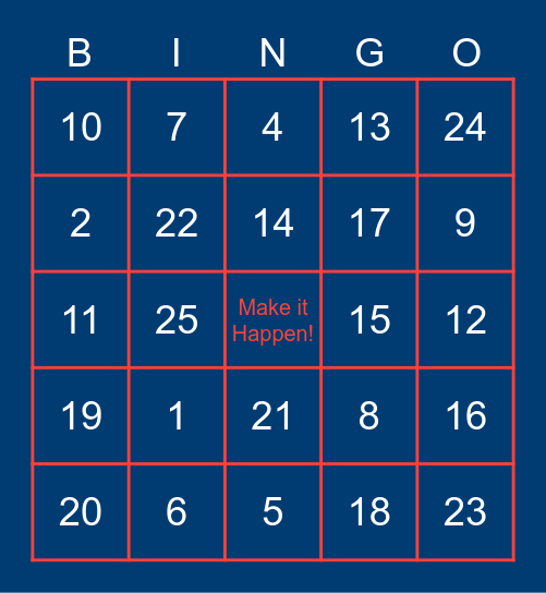NEARSOL Christmas Party Bingo Card
