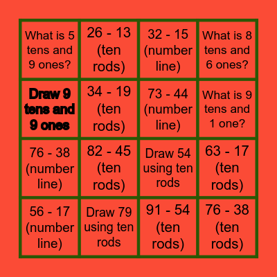 Math Bingo! Bingo Card