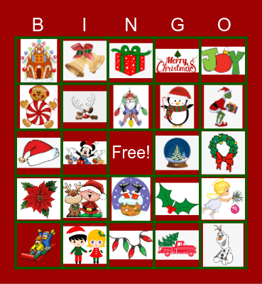 Holiday Bingo Card