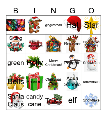 Christmas Time Bingo Card