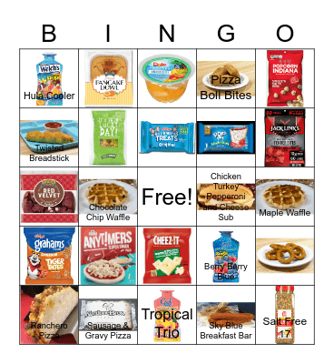 My Favorite Things Bingo Card