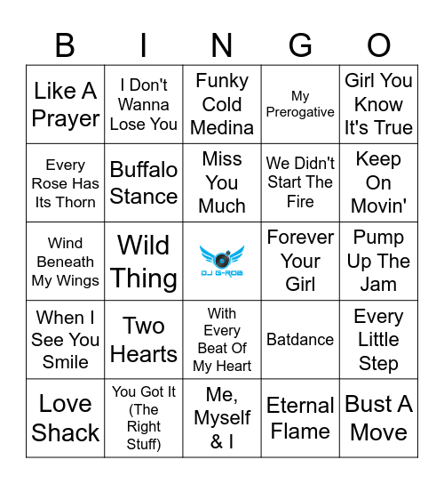 Class of "89" Bingo Card