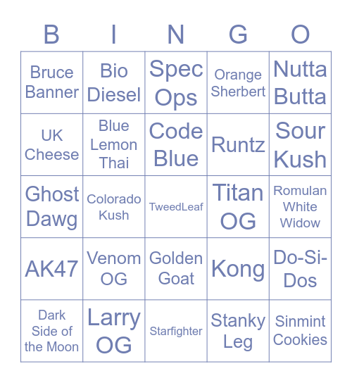 TweedLeaf Holiday Bingo Card