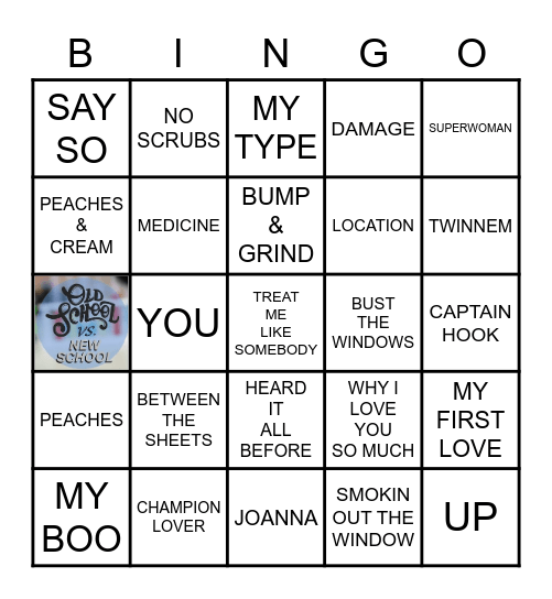 OLD SCHOOL VS NEW SCHOOL 2 Bingo Card