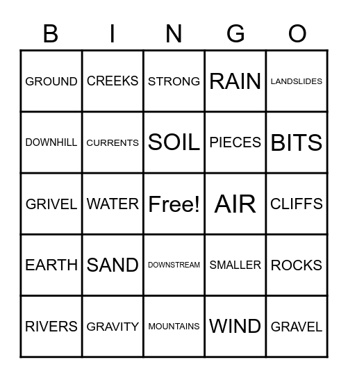EROSIN Bingo Card