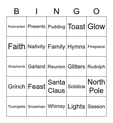 Christmas Bingo Card