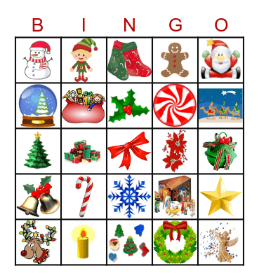GORE CHRISTMAS Bingo Card
