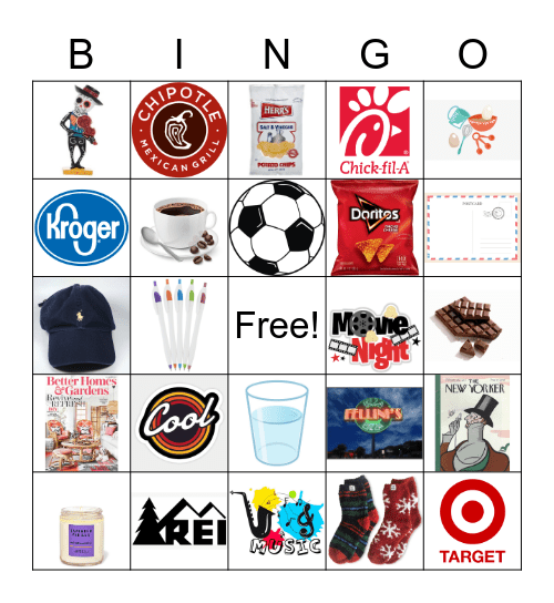 BHS Holiday Party Bingo 2021 Bingo Card