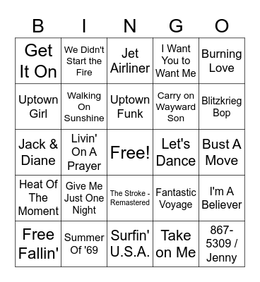 St. Agnes Music Bingo Round 2 Bingo Card