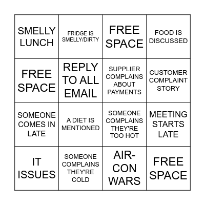 B*LLSH*T BINGO Card