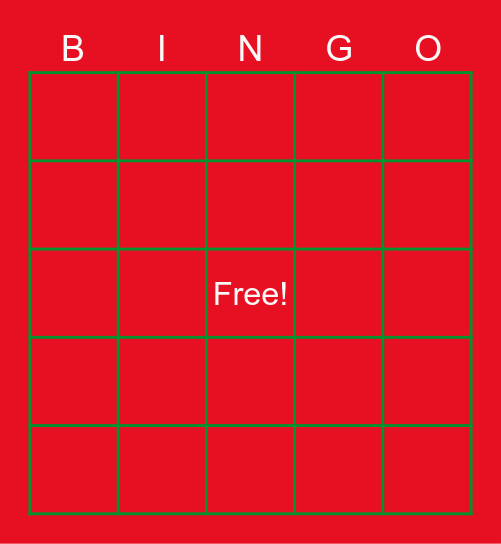 4-4 Bingo Card