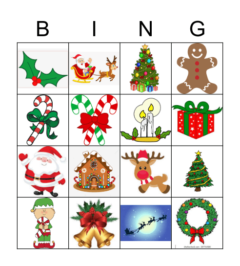 Christmas Bingo Card