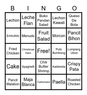 RNP BINGO (HANDA SA PASKO) Bingo Card