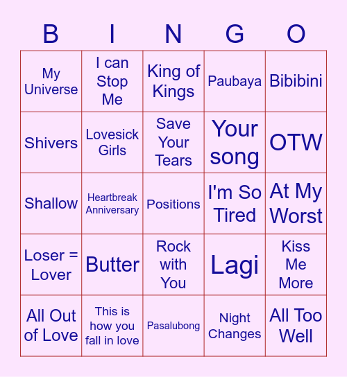 OSB-ABA 2021 Christmas Party Bingo Card