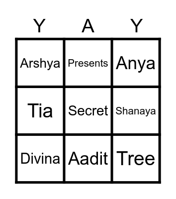 Christmas Bingo Card