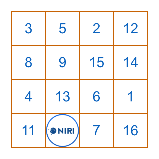 NIRI NEW YEAR BINGO Card