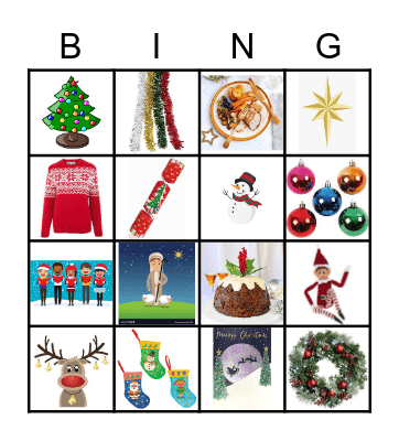 Christmas Bingo Card