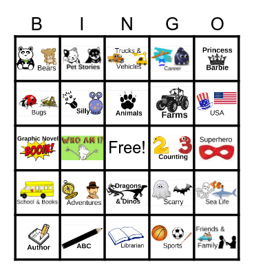 Picture Book Bingo Card