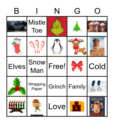 Holiday Bingo Card