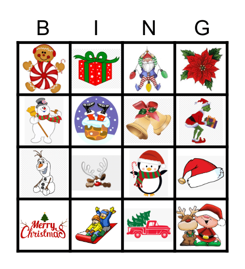 Christmas Bingo Card