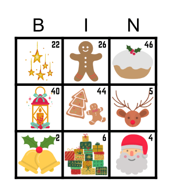 Christmas Bingo Card