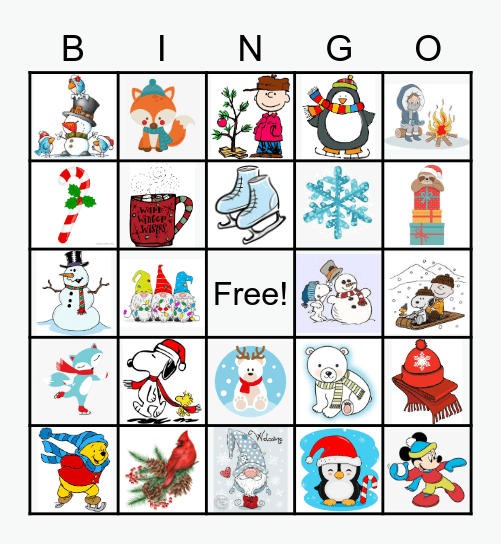 Winter Bingo! Bingo Card