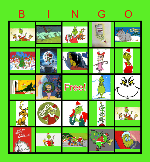 GRINCH DAY Bingo Card