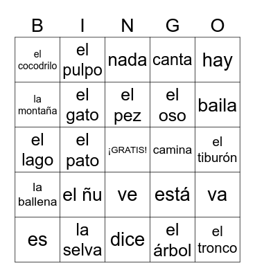 3RD GRADE Bingo Card