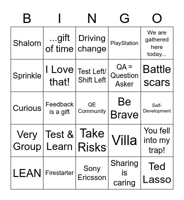 Leigh Rathbone Bingo Card