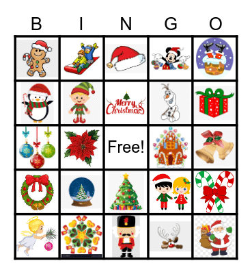 Christmas Bingo! Bingo Card