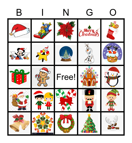 Christmas Bingo Card