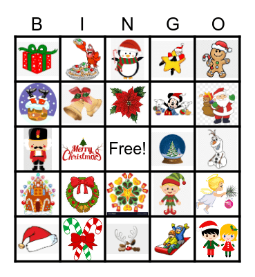 Christmas Bingo Card