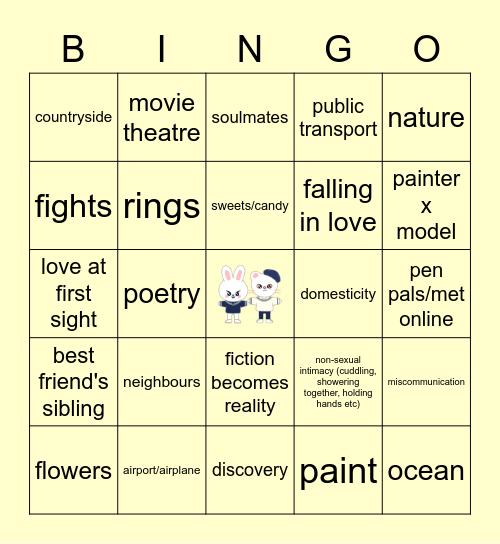 HYUNHO Bingo Card