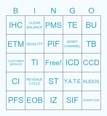 CALL CENTER Bingo Card