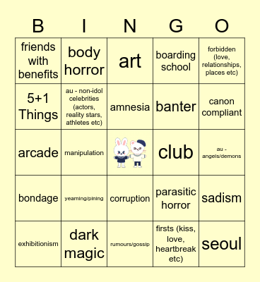 HYUNHO Bingo Card