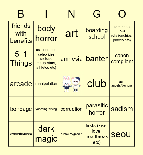 HYUNHO Bingo Card