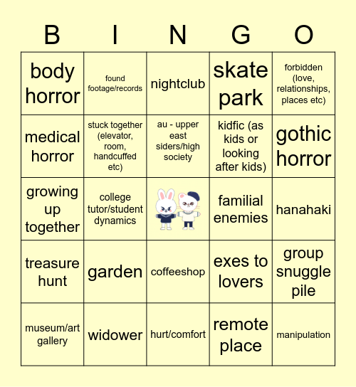 HYUNHO Bingo Card