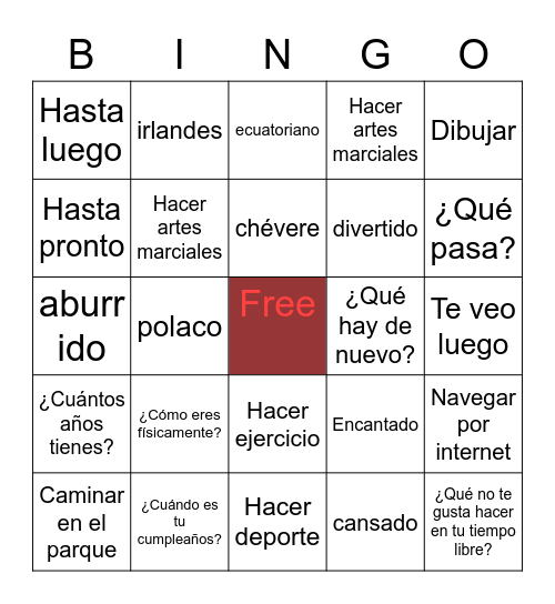 Tony.H Bingo Card