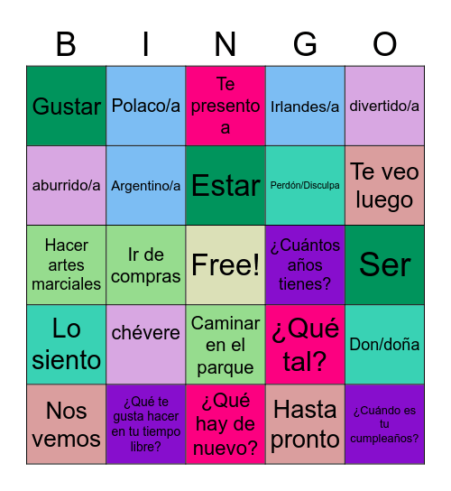 Jane Sugrue Bingo Card