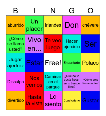 Aedan Lazauskas Bingo Card