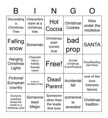 The Knight Before Christmas Bingo Card