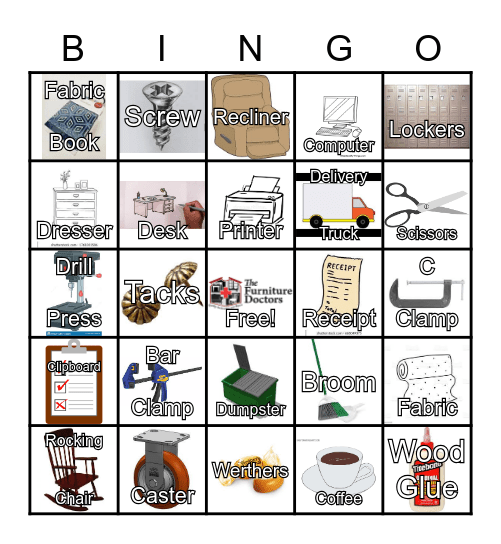 FURNITURE DOCTORS BINGO Card