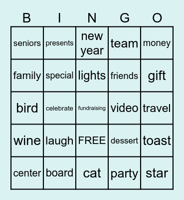 Parliament Party Bingo Card