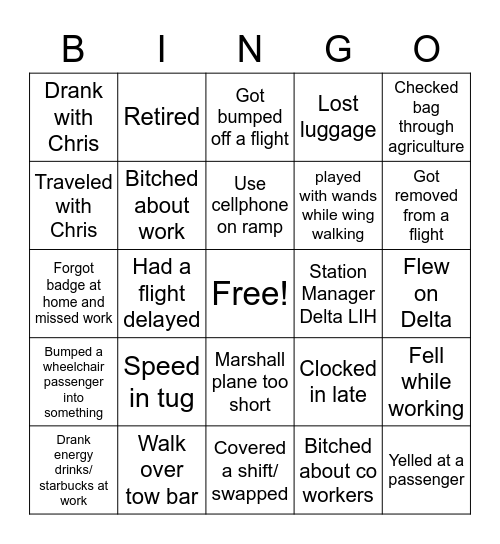 Congratulations Christopher Bingo Card