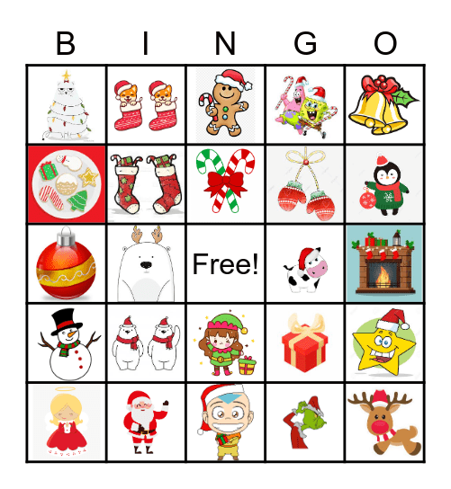 Christmas Bingo Card