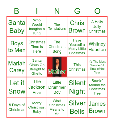 Soulful Christmas Bingo Card