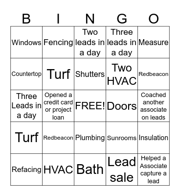 F.I.R.S.T Bingo Card